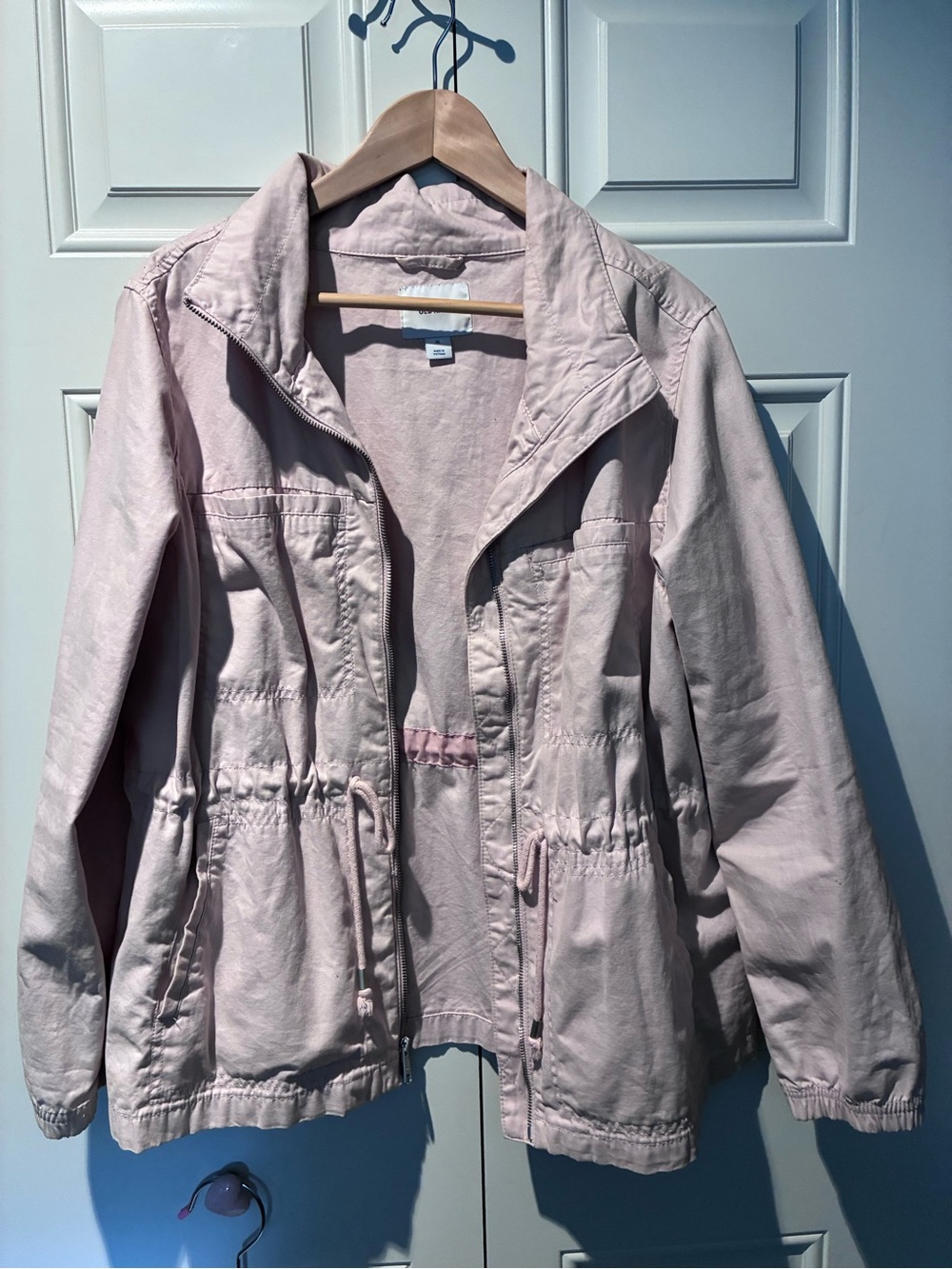 Old Navy Pale Pink Utility Jacket with Drawstring Waist